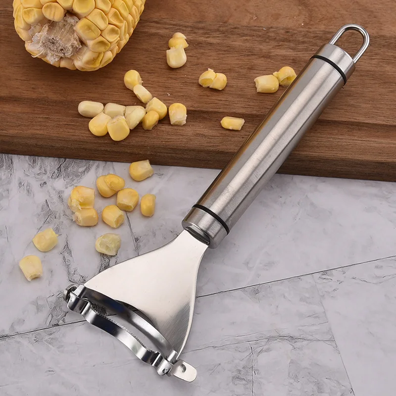 Corn Kernel Separator Stripper Tool Stainless Steel Corn Planer Threshing Corn Kerneler Peeler Household Thresher Kitchen Gadget