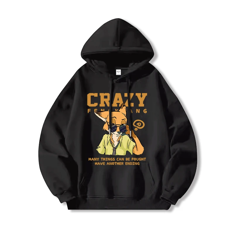 Crazy Animal City nombre conjunto más sudadera de terciopelo mujer Otoño e Invierno Judy Nick Disney periférico pareja ropa abrigo