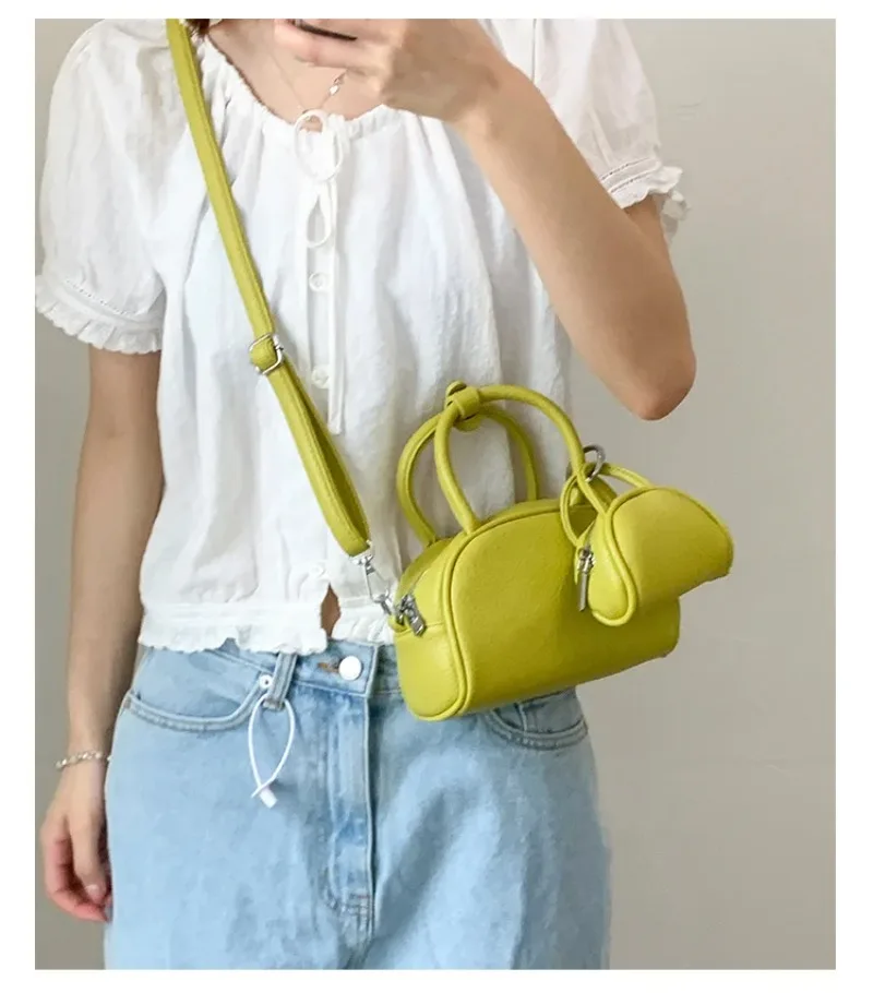 

Летняя сумка-ракушка 2025 года, мягкая кожаная сумка-тоут и кошелек через плечо, минималистичная сумка на плечо для женщин, модная офисная сумка для пригородных поездок