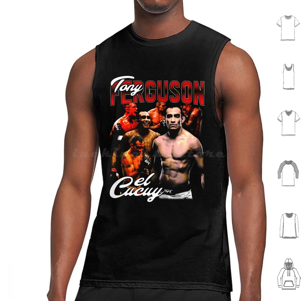 Tony Ferguson El Cucuy Vintage Tank Tops Vest Sleeveless Tony Ferguson El Cucuy Vintage Sports Fighting Boxing Streetwear