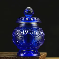 13cm Tibetan Tranic  Supplies,Resin Eight Auspicious Symbol Ruyi Lucky Decorate Treasured Bottle
