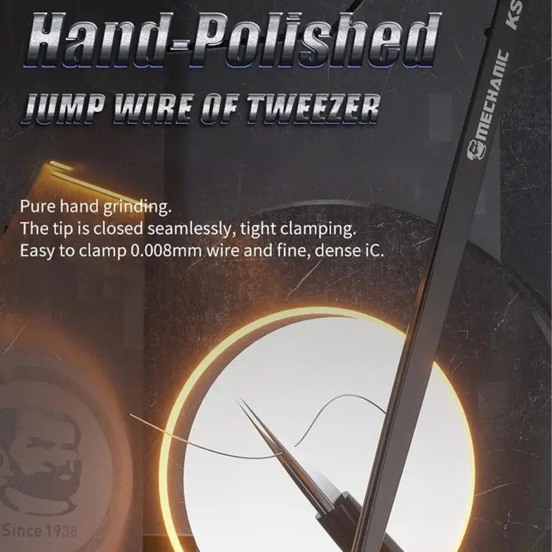 

A2BE Heavy Duty Phone Repair Tweezer with Heat Resistant Tip Force Comfortable