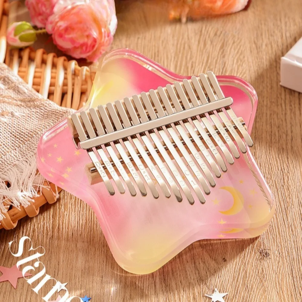 21 Key Kalimba Acrylic Portable Transparent Creative Thumb Piano Children Adult Beginner Musical Instruments Professional