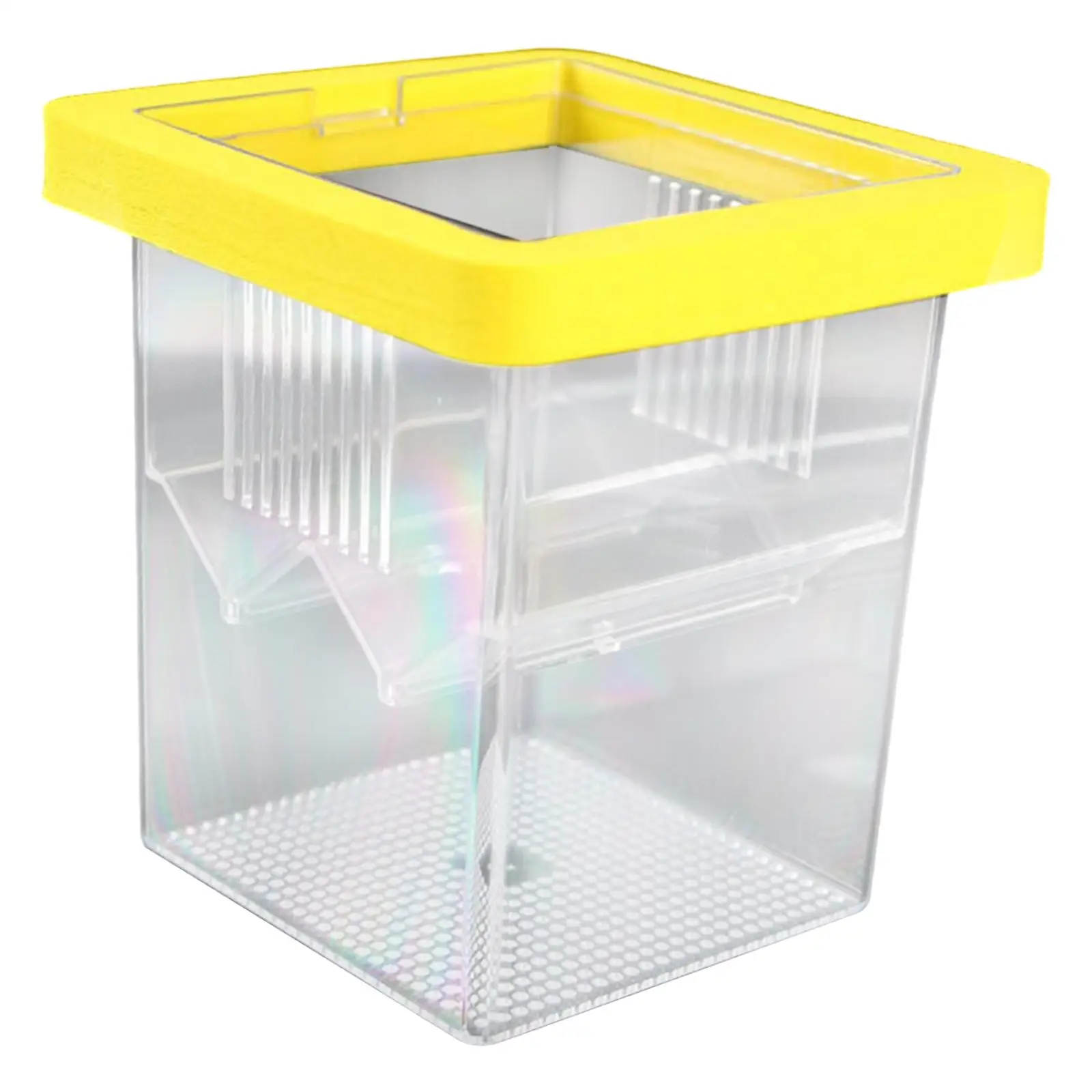 Aquarium Floating Breeder Box Fry Incubator Fish Isolation Box Accessories for Small Freshwater Betta Shrimp Tanks