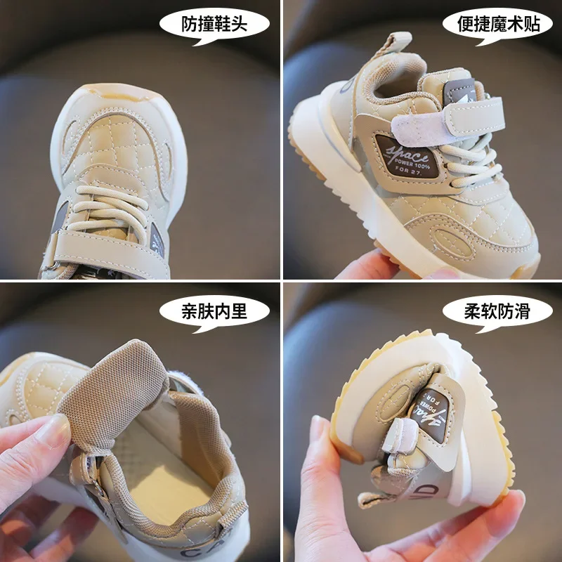 Casual Children's Sports Shoes Spring and Fall Models Foreign-style Soft Bottom Non-slip Running Girls Gump Shoes