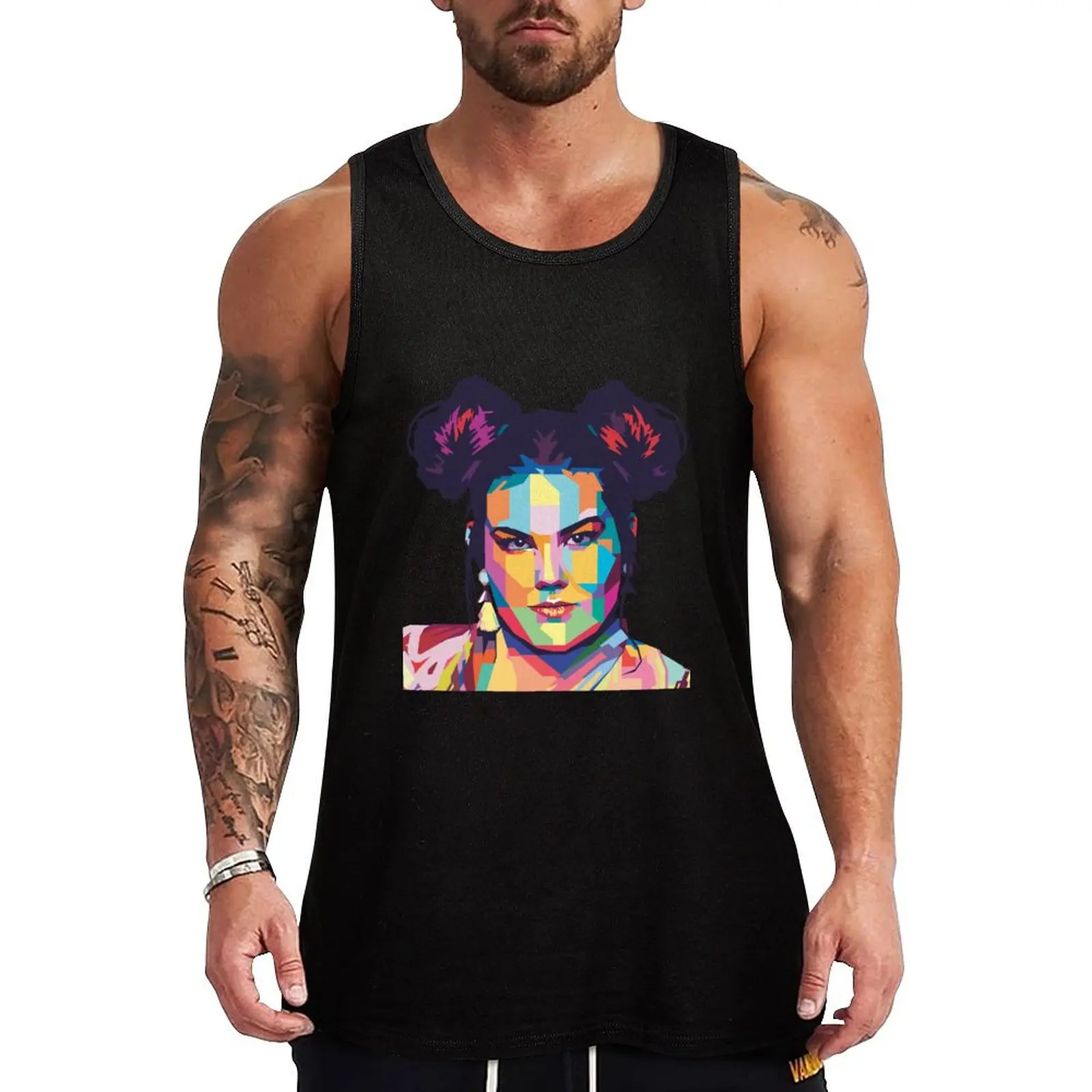 

Netta Barzilai Tank Top t-shirts for Men's gym basketball clothing summer clothes for men best selling products