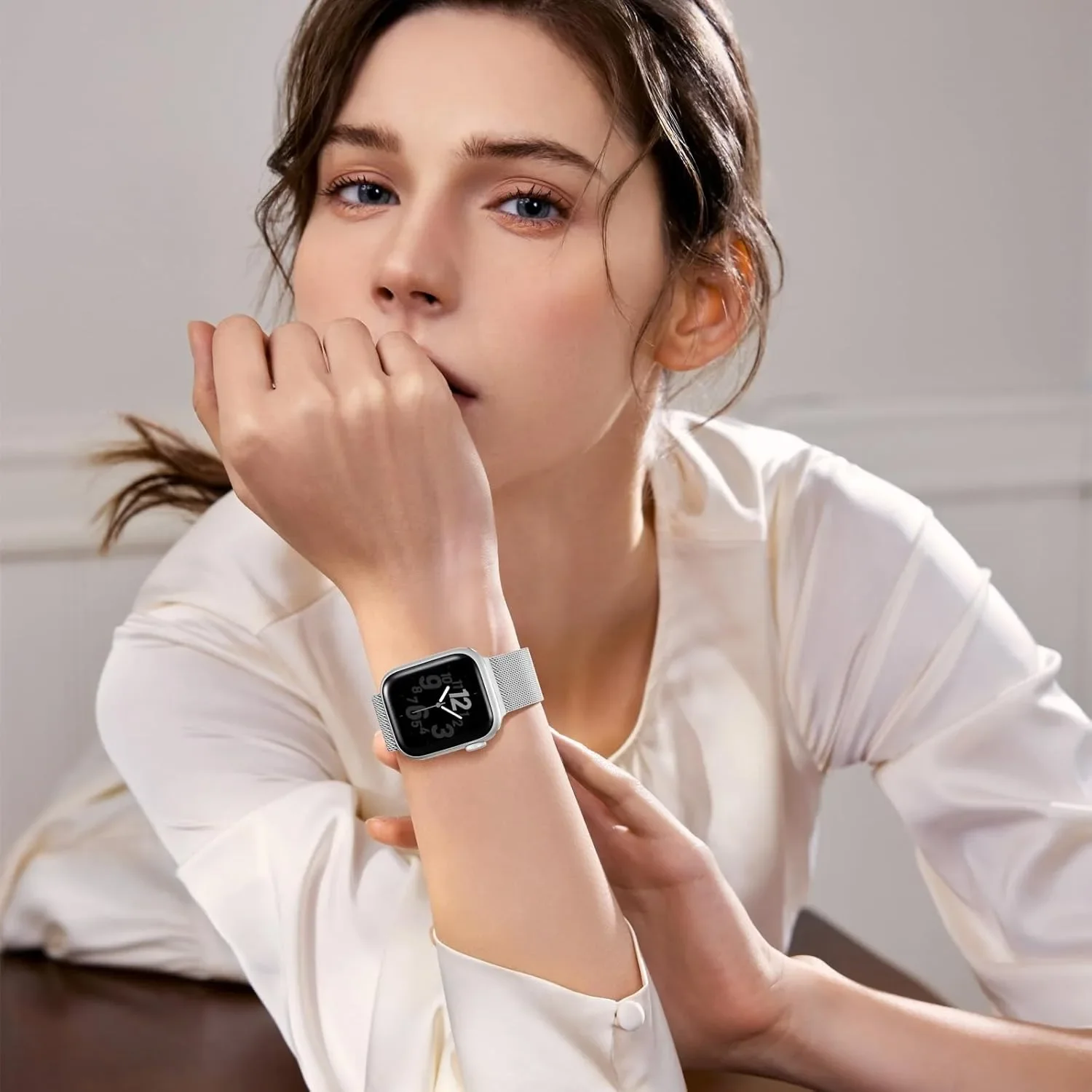 Milanese Loop Strap For Apple Watch Band Series 11 10 46mm 42mm 45mm 49mm 41mm 38/44 mm Bracelet iwatch 9 8 7 6 5 SE3 Ultra 2 3