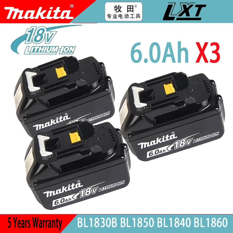 New Canon Makita 18V3A/5.0Ah/6Ah/9Ah rechargeable battery, suitable for Makita BL1830 BL1830B BL1840 BL1850