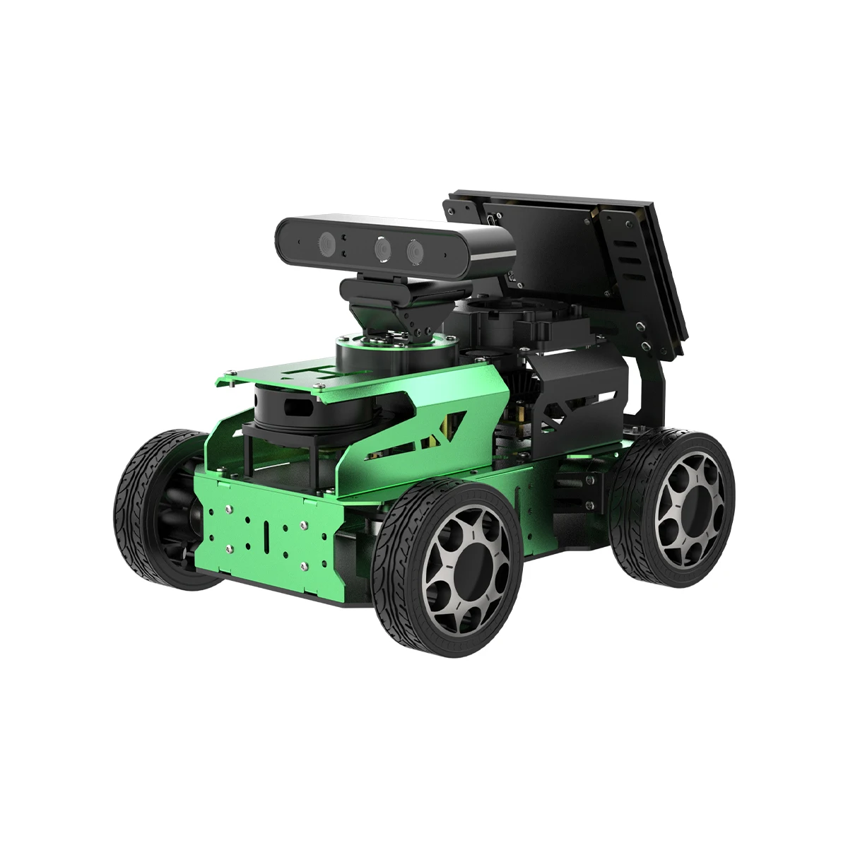 Robô Hiwonder JetAcker Jetson Nano ROS2 com estrutura Lidar Ackerman Kits robóticos educacionais para educação SLAM e ROS