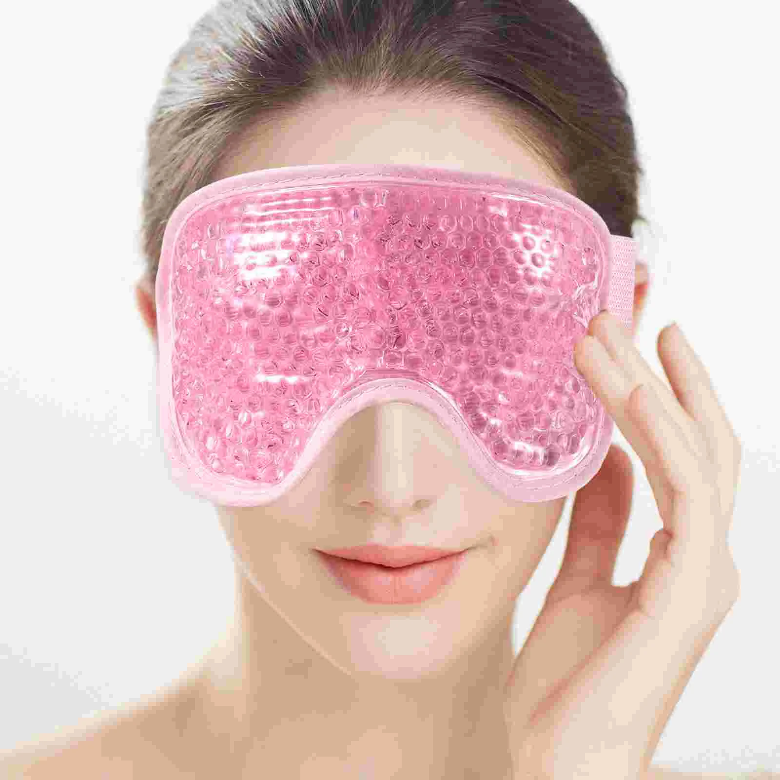 2 Pcs Gel Eye Mask Patches Cooling Pads Sleeping Cold Compress Cover for Summer Fatigue Relief Portable Child