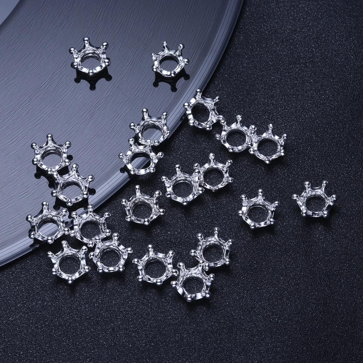 

20pcs Alloy Crown Jewelry Accessories Lightweight Durable Diy Hair Headdress Pendant Crown Accessories For Jewelry Handmade
