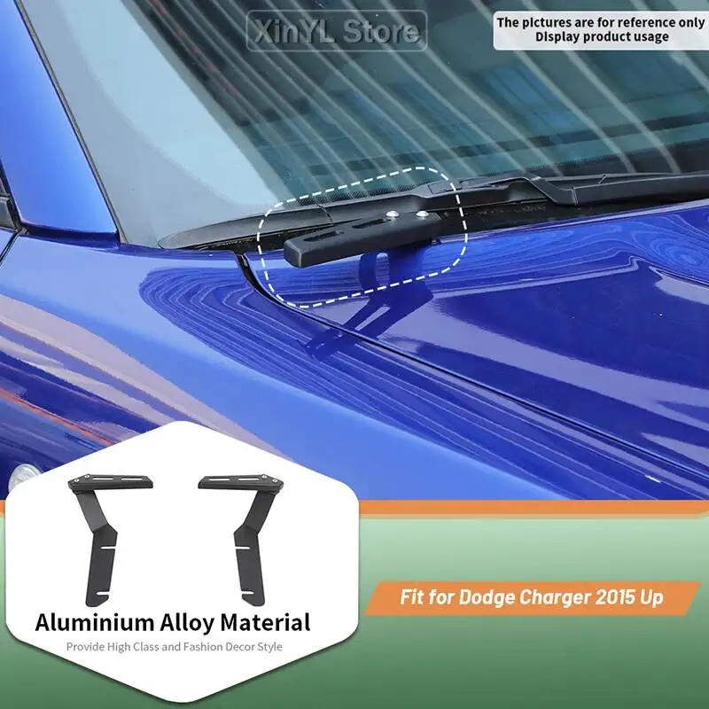 A-Pillar LED Work Light Bracket Mounting Holder For Dodge Charger 2015 Up  Drving Lamp Metal Holder Car Accessories