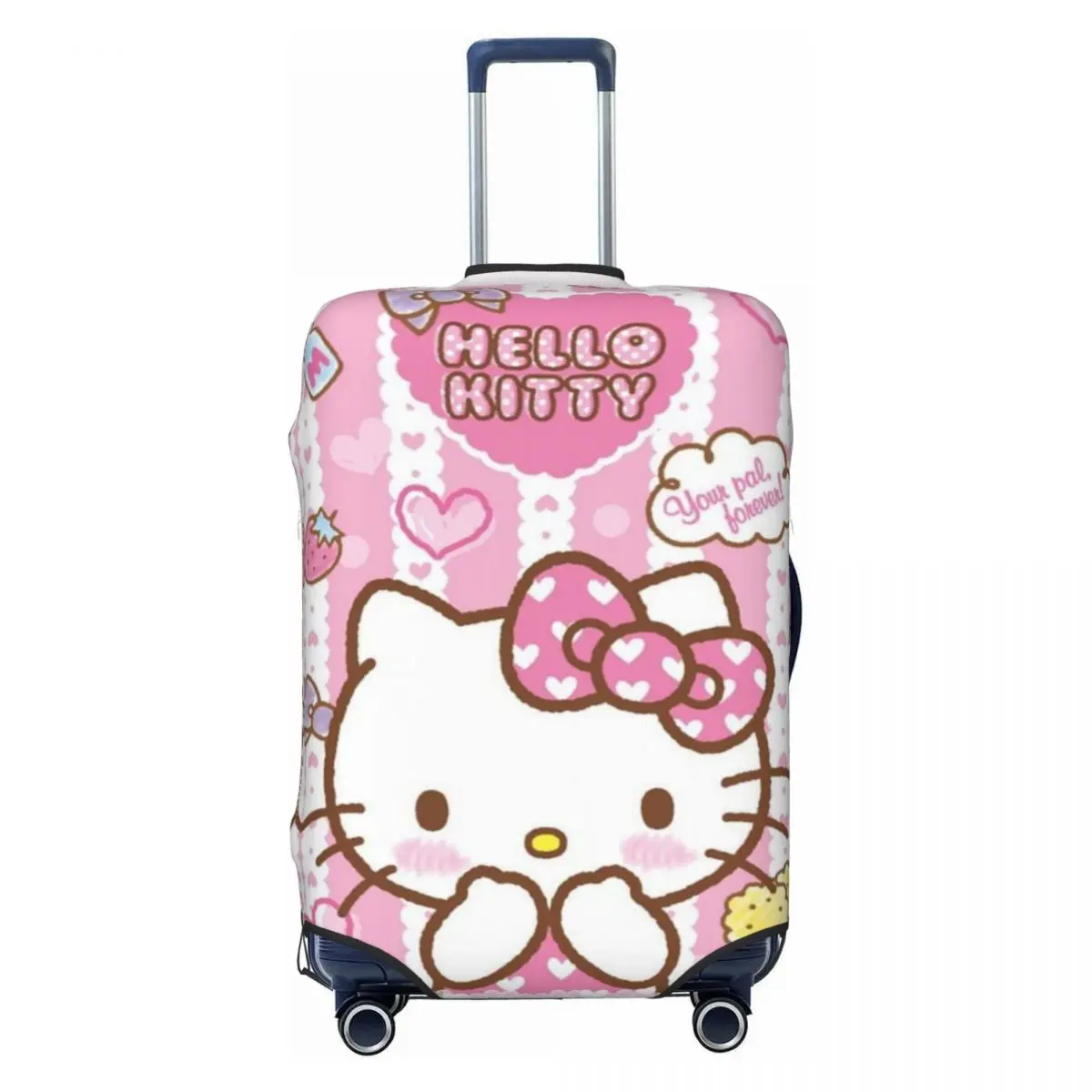 

Изготовленный на заказ чехол для чемодана Hello Kitty, пыленепроницаемый Kawaii, дорожные чехлы для багажа с героями мультфильмов для 18-32 дюймов