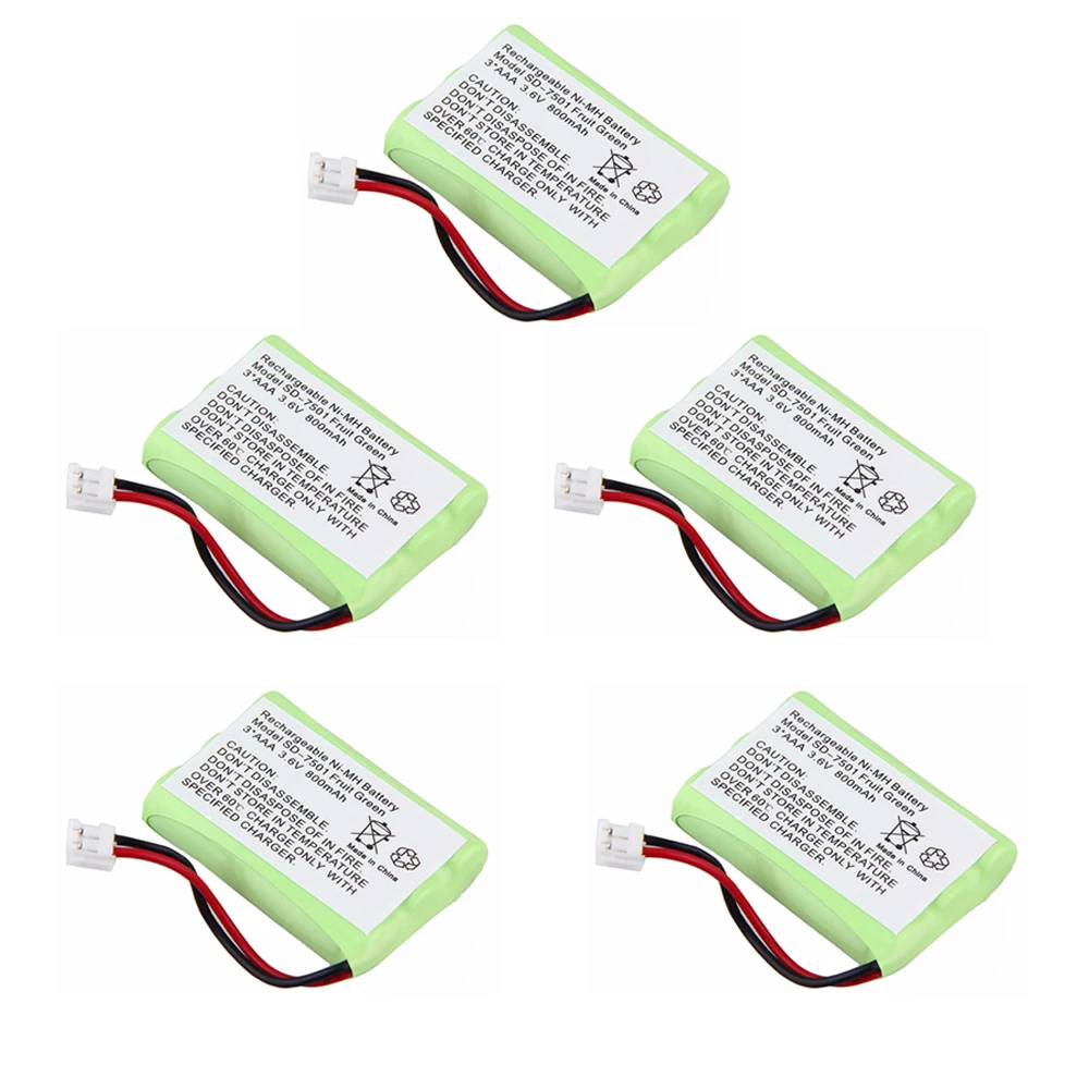 

Cordless Home Phone NiMH 800mAh 3.6V Rechargeable Battery for Motorola SD-7501 V-Tech 89-1323-00-00 AT & T Lucent 27910 CPH-464D