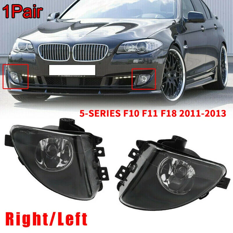 1 PAIR Front Fog Light Lamps For-BMW 5-Series F10 535I 550I 528I 2011-2013 63177216888 63177216887