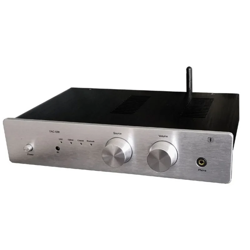 DAC-03 Ламповый аудио ЦАП АЦП PCM1794A SA9023 USB Bluetooth Дистанционный декодер для Hi-Fi стереосистемы DAC-03 Ламповый аудио ЦАП АЦП PCM1794A SA9023 USB Bluetooth Дистанционный декодер для Hi-Fi стереосистемы