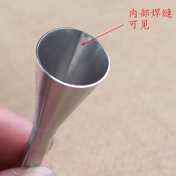 Piping mouth puff cream injection squeezed into 304 stainless steel, baking DIY tool bakery accessories Boca decorativa de crema