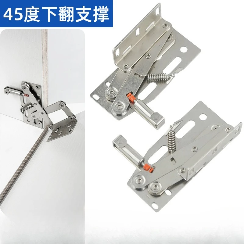 

A pair Tip Out Tray Hinges Practical Sturdy Space Optimization Spare Parts Scissor Damping Hinge for Kitchen Cabinet Doors