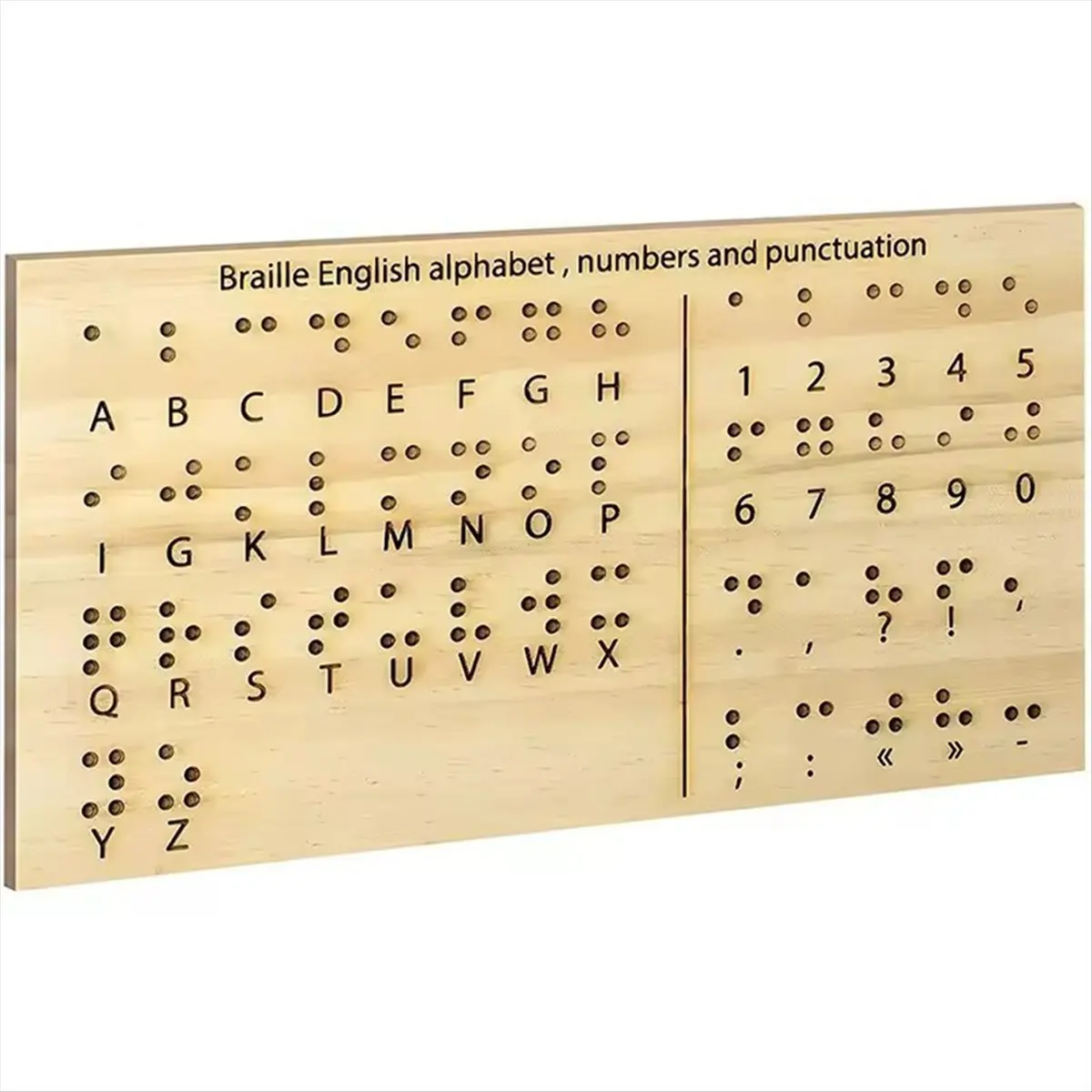COFA Wooden Board Blind Letter Number Boards Writing Supplies Educational Tools Pen Refill Learning Equipment Portable Size