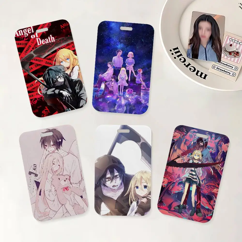 Porte-cartes d'identité Anime Angels Of Death avec étui pour cartes de visite et documents d'identité pour le bureau et l'école