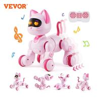 VEVOR Intelligent Remote Control Robot Cat Electronic Stunt Voice Command Programmable Touch-sense Music Song Children's Toys