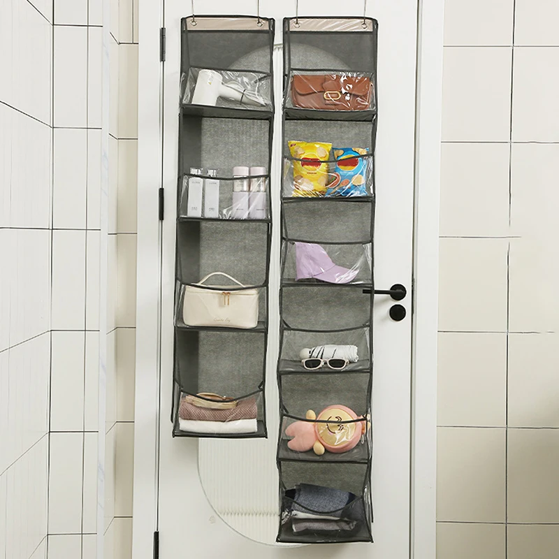 

Multi-functional Fabric Hanging Bag For Behind The Door Multi-layer Storage Hanging Bag Miscellaneous Organizer Storage Hanging