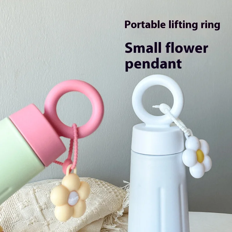 New 316 Stainless Steel Insulated Cup High Appearance Level Flower-handled Portable Petal Water Cup Cute Sports Water Cup