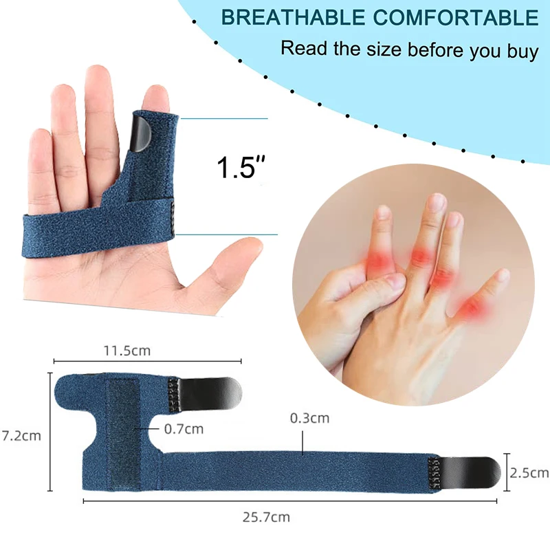 Pexmen Finger Brace Trigger Finger Splint for Index Middle Ring Pinky Finger Arthritis Pain Tendon Injury Broken Mallet Finger