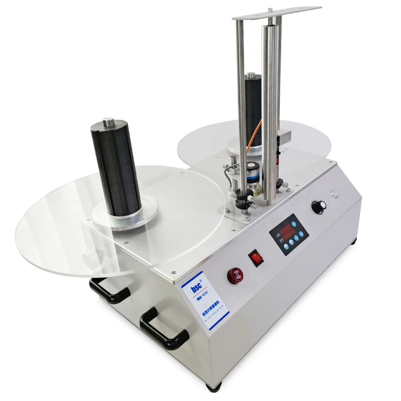 R350 Adhesive Stick Label Paper Roll Rewinding Machine With Counter and Tension Controller reel to reel Label rewinder