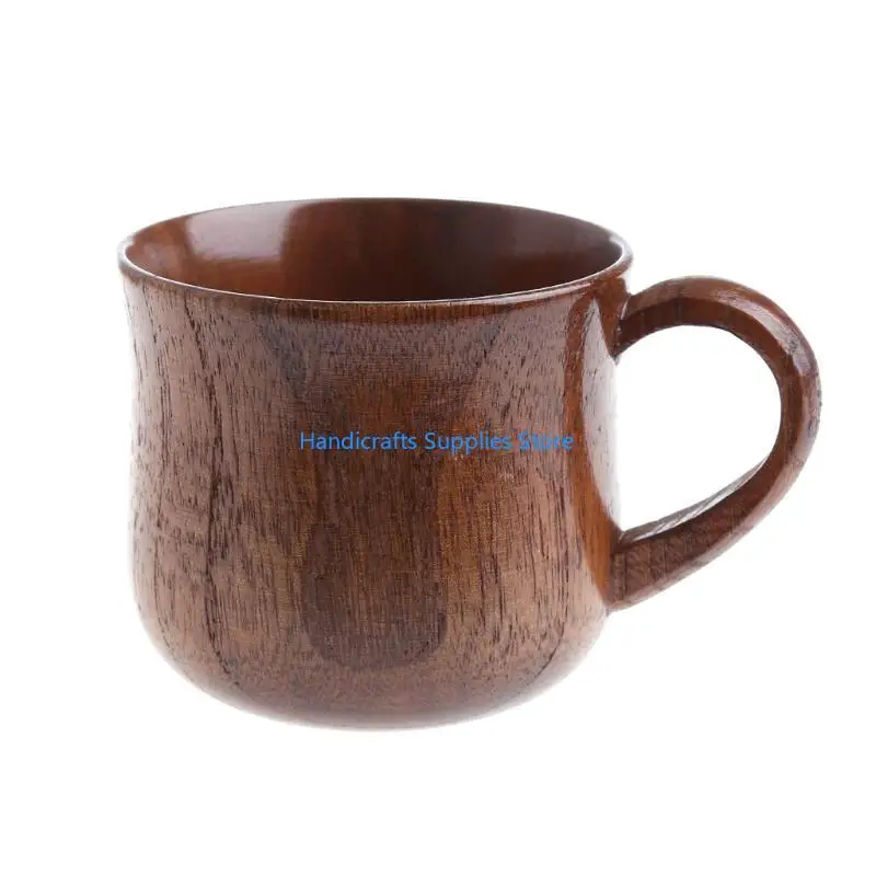 R1WA Wooden Cup Primitive Handmade Natural Coffee Beer Juice Milk Tea Mug