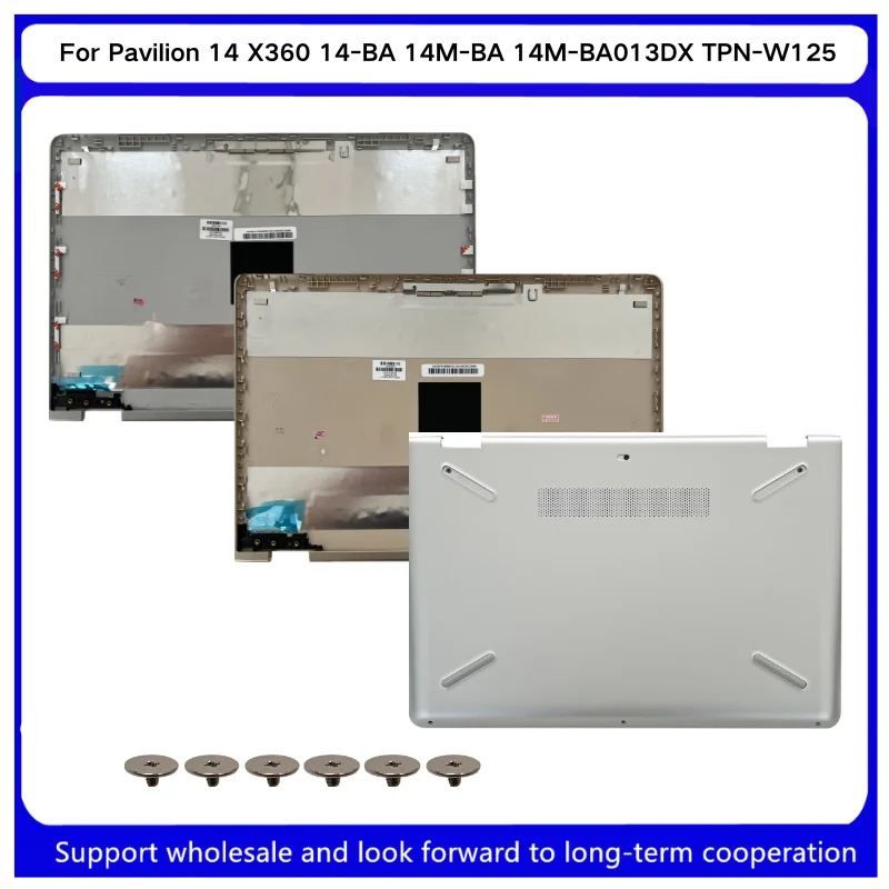 Nova Tampa Traseira LCD para Notebook Kailxuling Pavilion 14 X360 14-BA 14M-BA 14M-BA013DX TPN-W125 924270-001 924272-001 924269-001