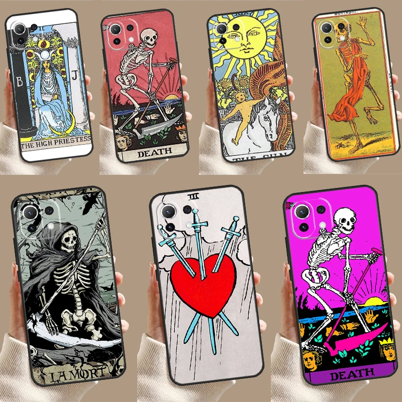 moon Tarot Mystery totem Case For POCO F6 X6 X5 X3 Pro M6 M5s F3 F5 Xiaomi 14 13 Ultra 12 Lite 11T 12T 13T Pro Cover