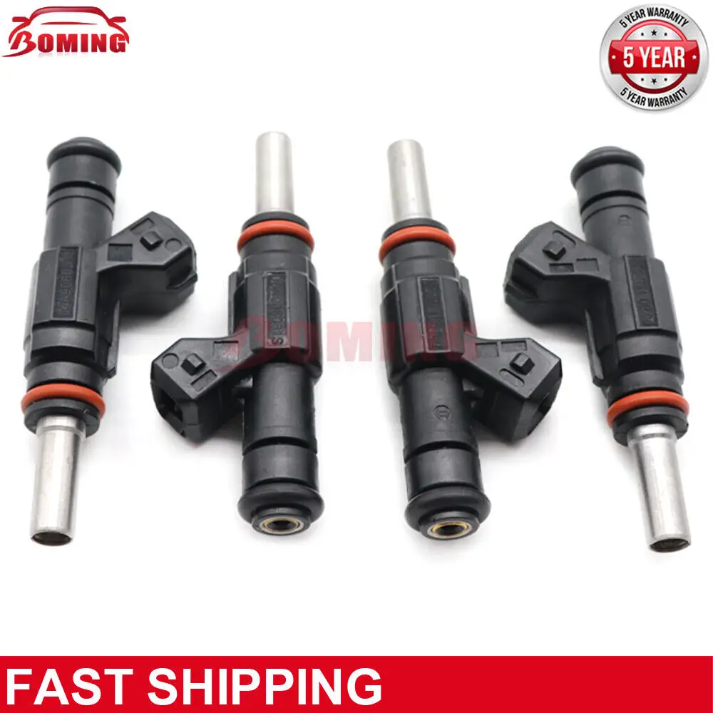 4PCS 0280155897 Car Fuel Injectors Nozzle For Audi Porsche Volkswagen 3.2L V6 04-06 For Golf 1.8L Turbo 06A906031S 852-12176 New