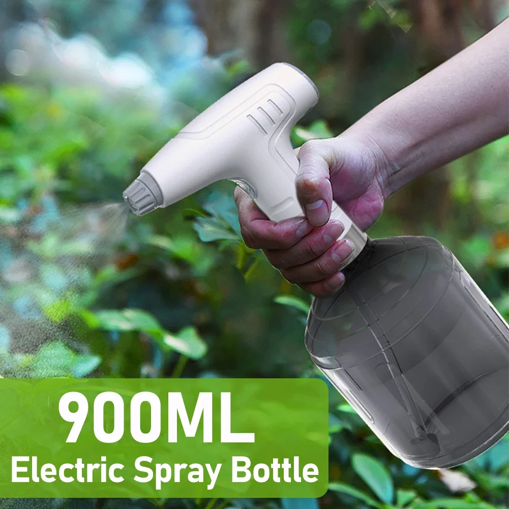 900ml Electric Plant Spray Bottle Automatic Watering Fogger USB Electric Sanitizing Sprayer Watering Machine Plants Garden Tools