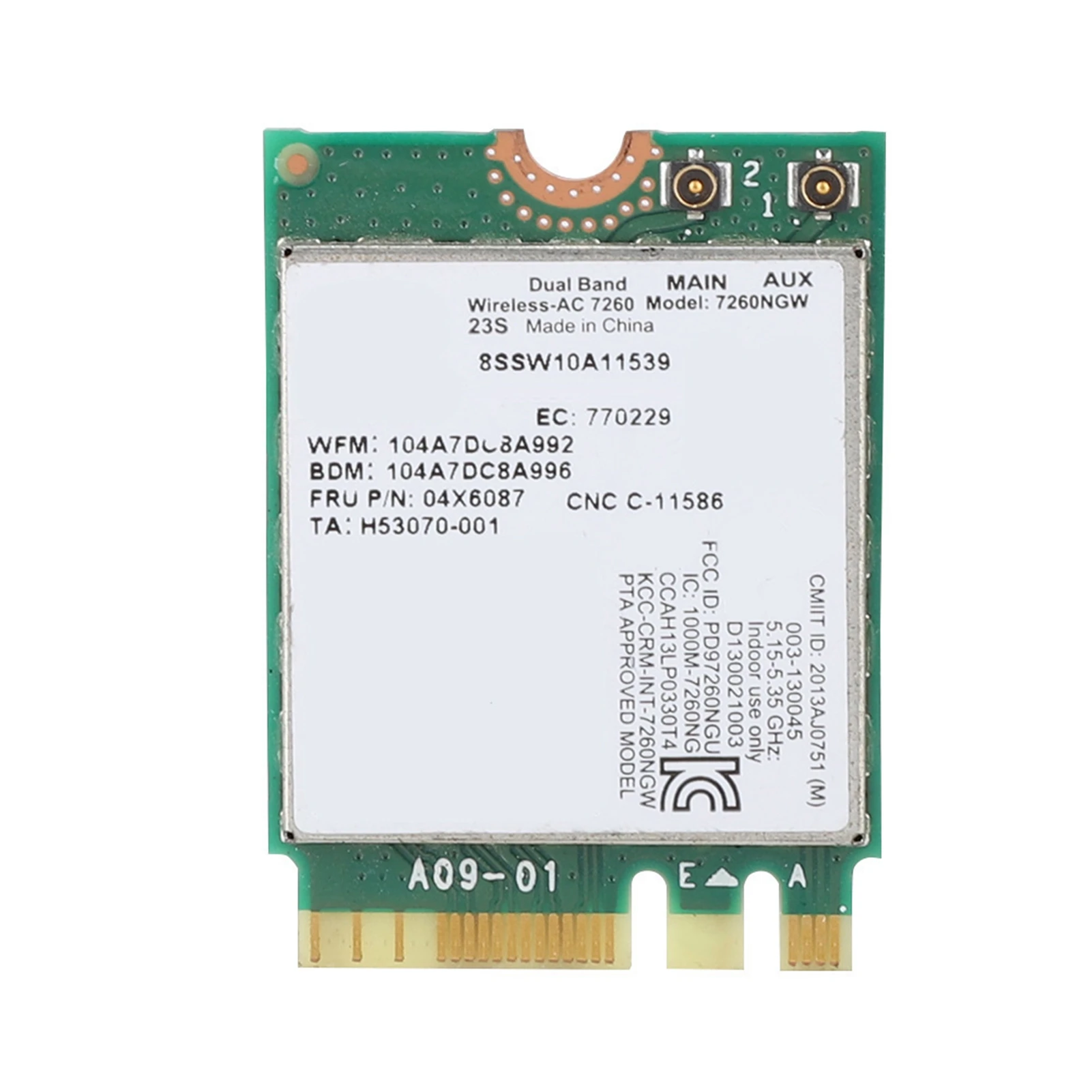 

Двухчастотная сетевая карта для Intel 7260AC 7260NGW, двухдиапазонная беспроводная сетевая карта для Lenovo IBM Thinkpad FRU04X6087