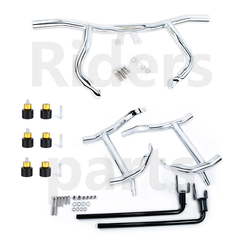 Motorcycle Saddlebag Guard Rails Bag Guards Engine Guard For Harley Road Glides Street Glides Road Glides FLHT FLHX 2014-2025