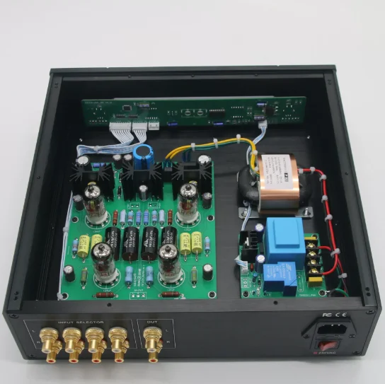 HiFi Upgraded Remote Control Volume Cary Preamp 12AU7 / ECC82 Tube Stereo Preamplifier Base On CARY-SLP90 Preamp Circuit