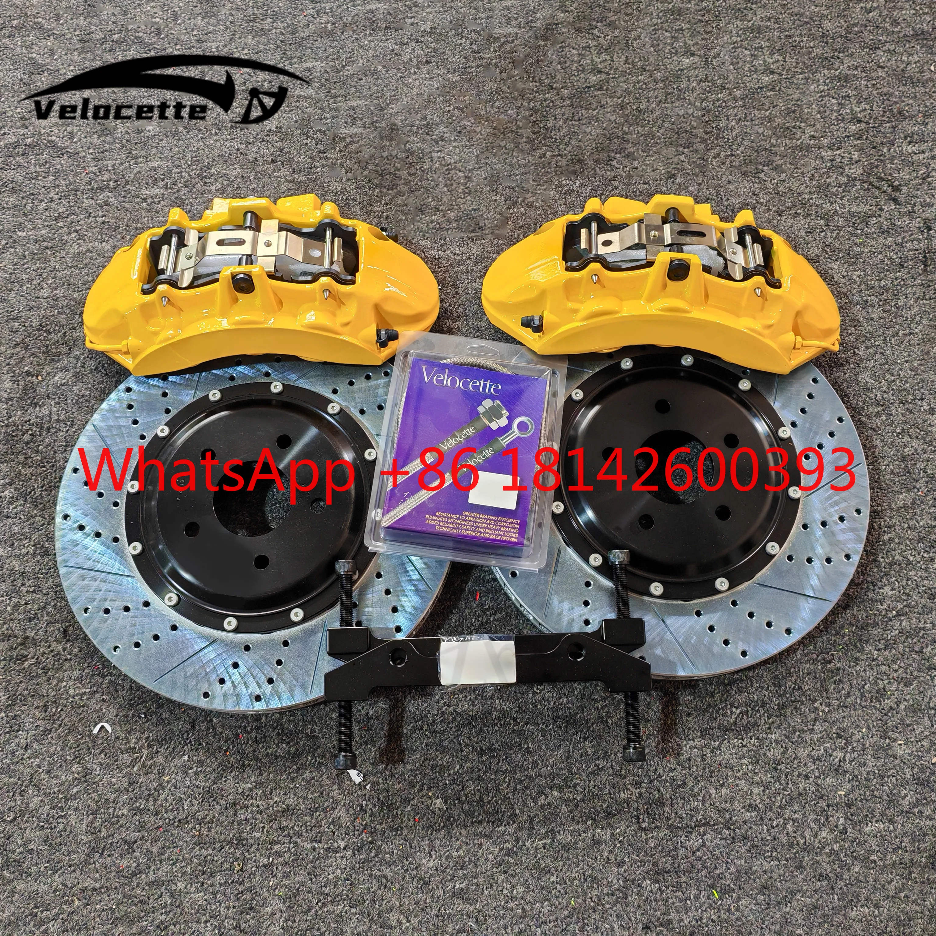 4Pot Four Piston Sport Brake Caliper Kit Custom Forged Fit 17-18 Inch Wheels Universal Brake System