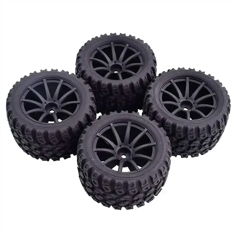 

4 Pcs 1/16 Truck Tire For Trxs1/16 E-Revo Rubber Tire Diameter 80Mm Coupler 12Mm