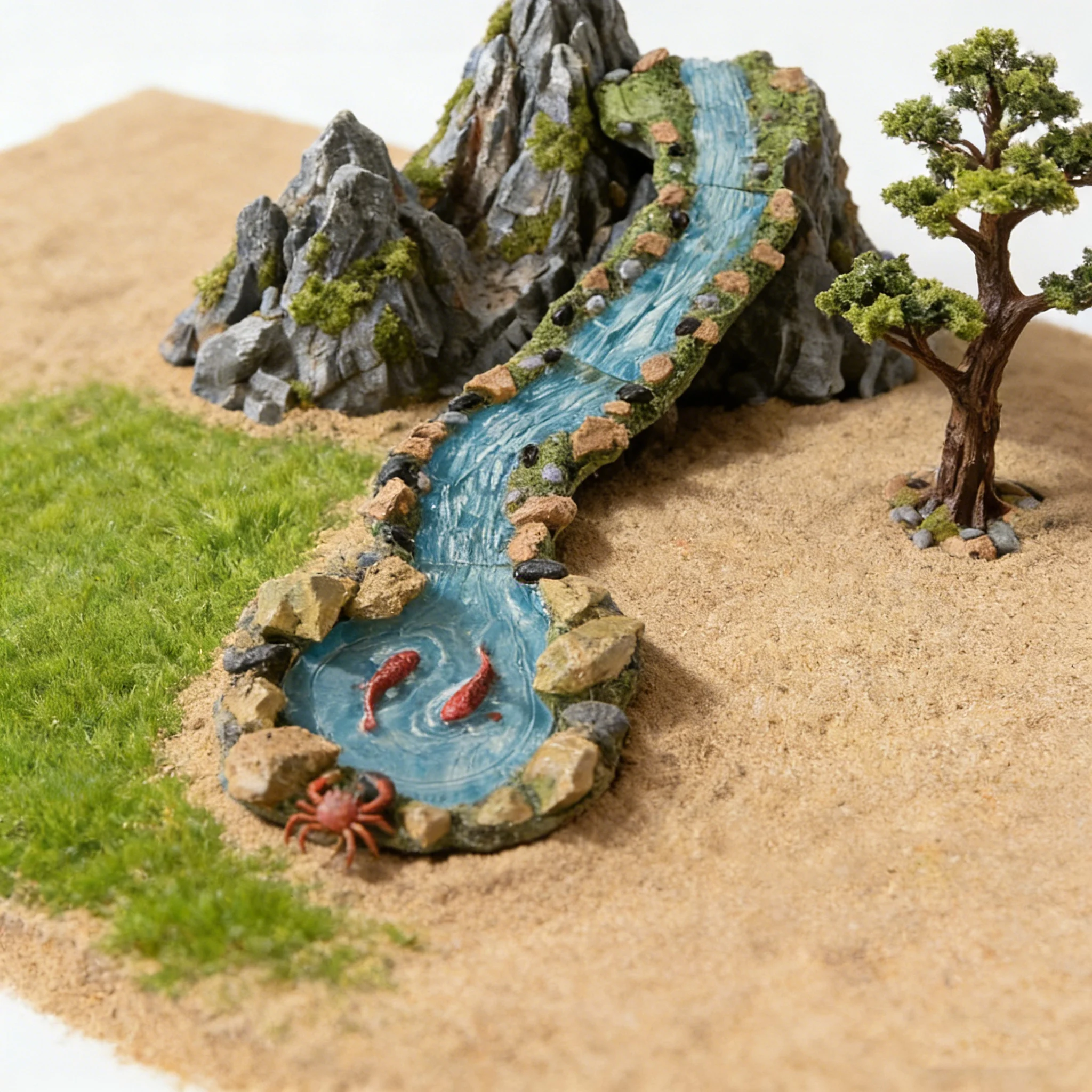 

Miniature Simulation Swimming Pool Pond River Lake Stream Water Decor for Sand Table Building Model Micro Landscape DIY Toy