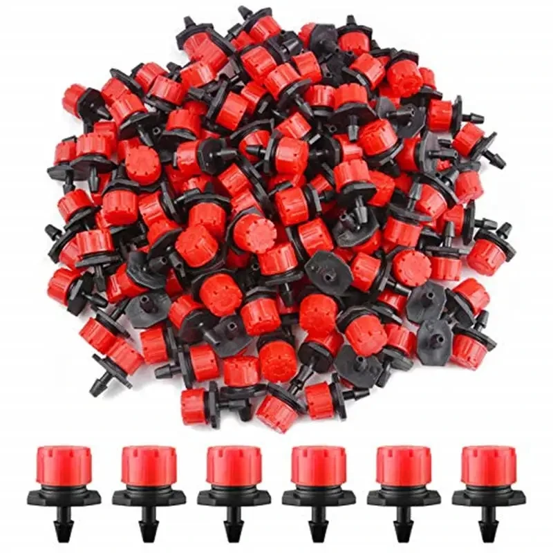 10-1000PCS 4/7mm Garden Irrigation Nozzle Adjustable Dripper Sprinkler Emitter Micro Drip Balcony Yard Greenhouse Watering Spray