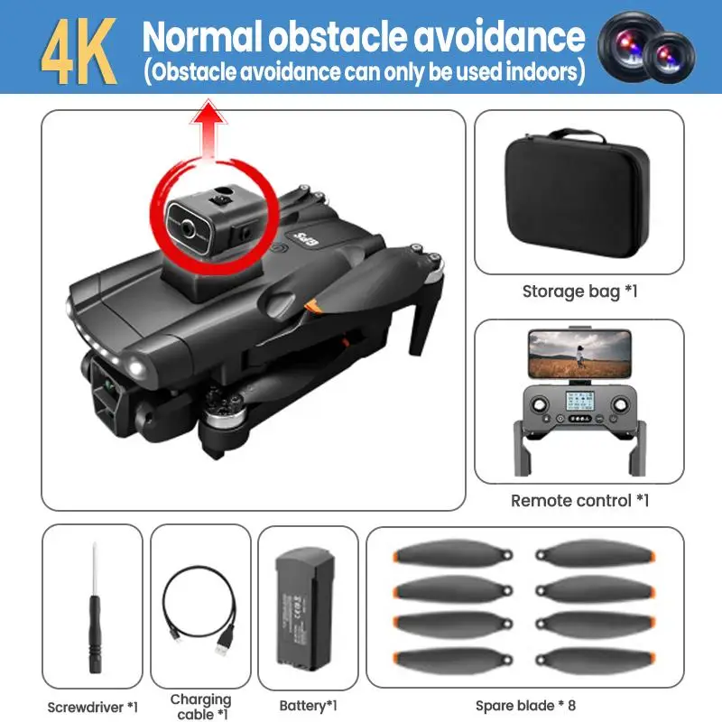 To V198 GPS Drone For Xiaomi with 8k professional HD camera 5G WiFi Obstacle Avoidance Optical Flow Brushless Foldable