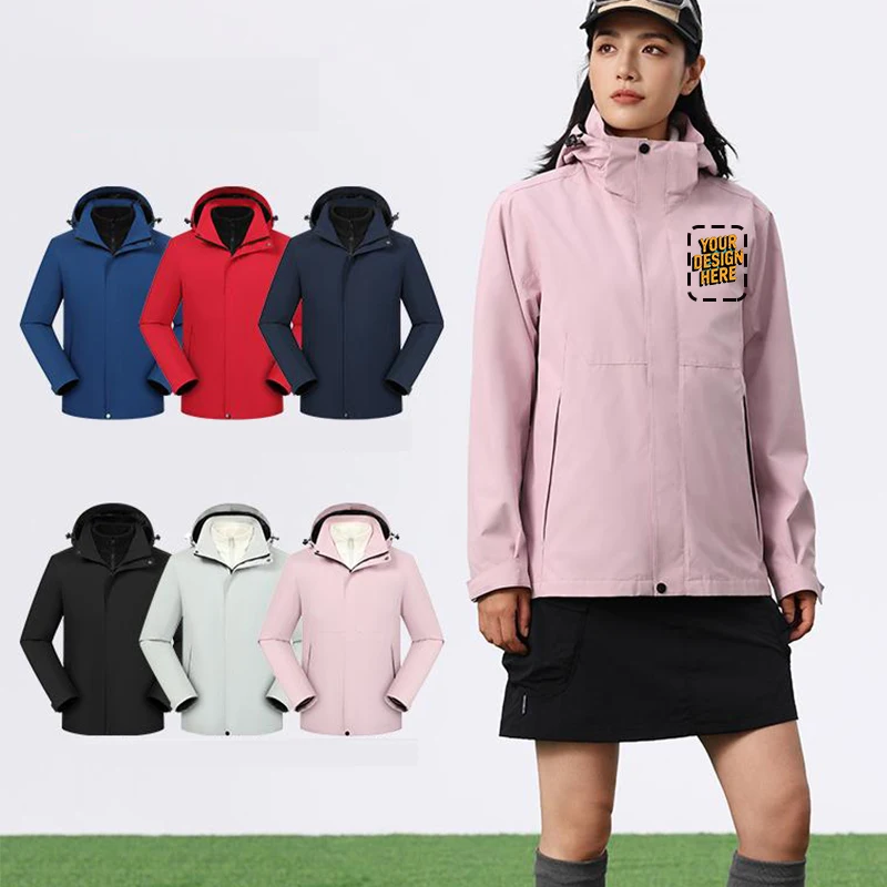 

Free Logo Printing! LS-C8511 Pinnia 3-in-1 Detachable Waterproof Jacket with Fleece Liner, 1100g Heavy Duty Windproof Raincoat f