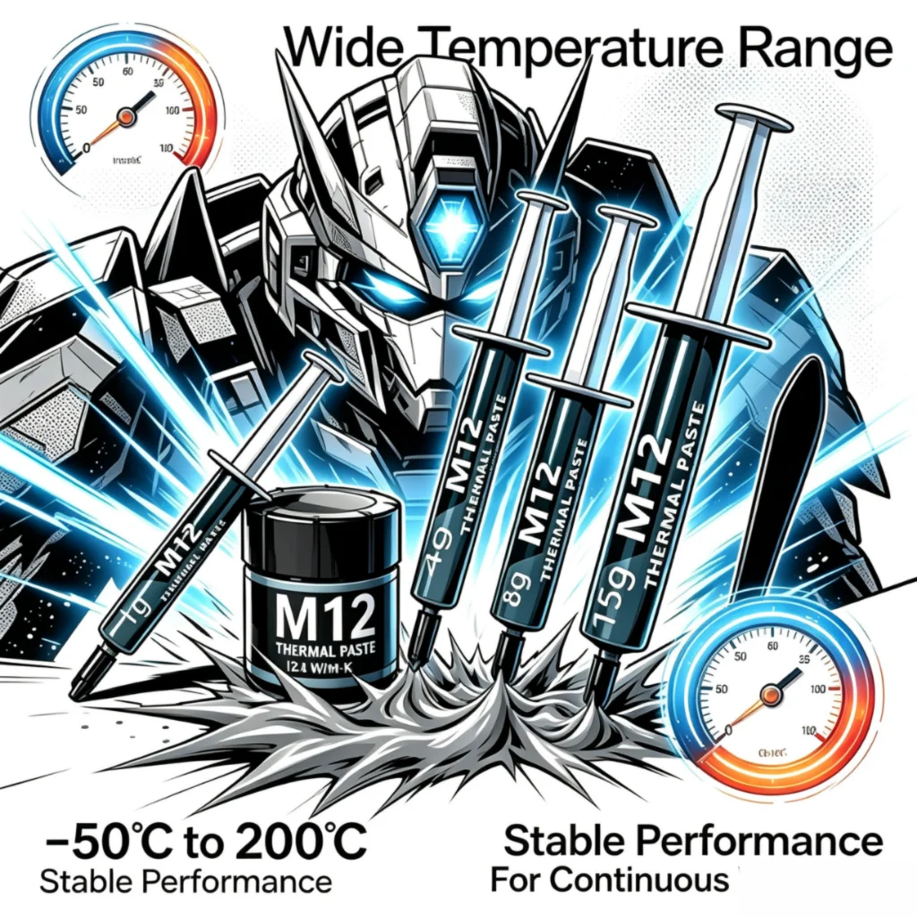 M12 Thermal Paste 12.4W/mK Hig - Thermal Paste ulasan dan harga