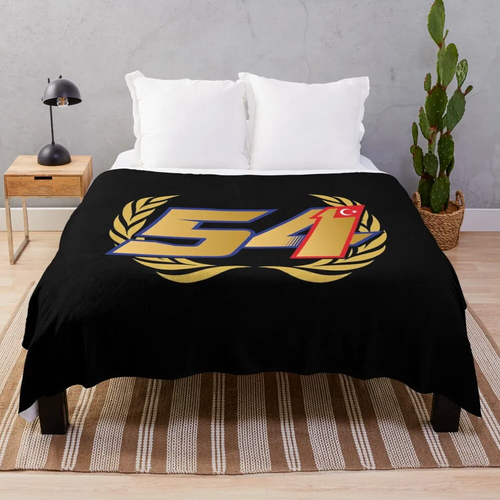 Toprak Razgatlioglu Number 54 WSBK Champion Throw Blanket Moving Shaggy Plush Blankets