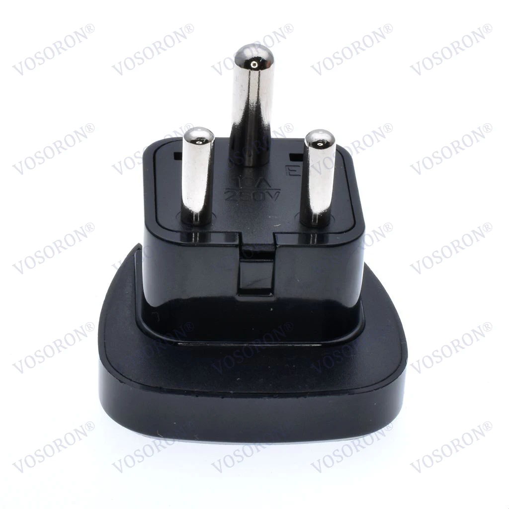 INDIA, Sri Lanka Type D Travel Adapter With 2 Power Outlet Black Color 1 TO 2 TO UK US AU Wall Socket Power Plug
