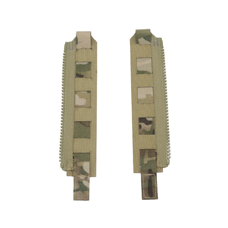 1 Pair FCSK Outdoor Vest MOLLE Back Panel Zipper Adapter Connection Zipper Accessories Kit