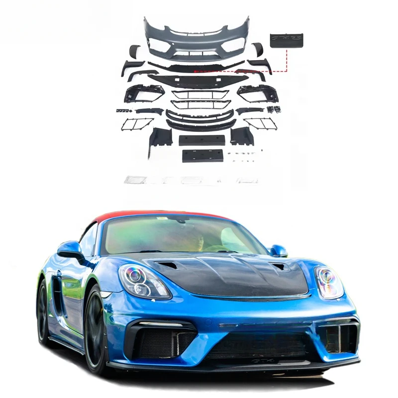 High Quality [1979LL] GT4RS Spyder Style Body Kit Front Bumper Exterior Upgrade Accessories Fit For 981 Cayman Boxster 2013-2015