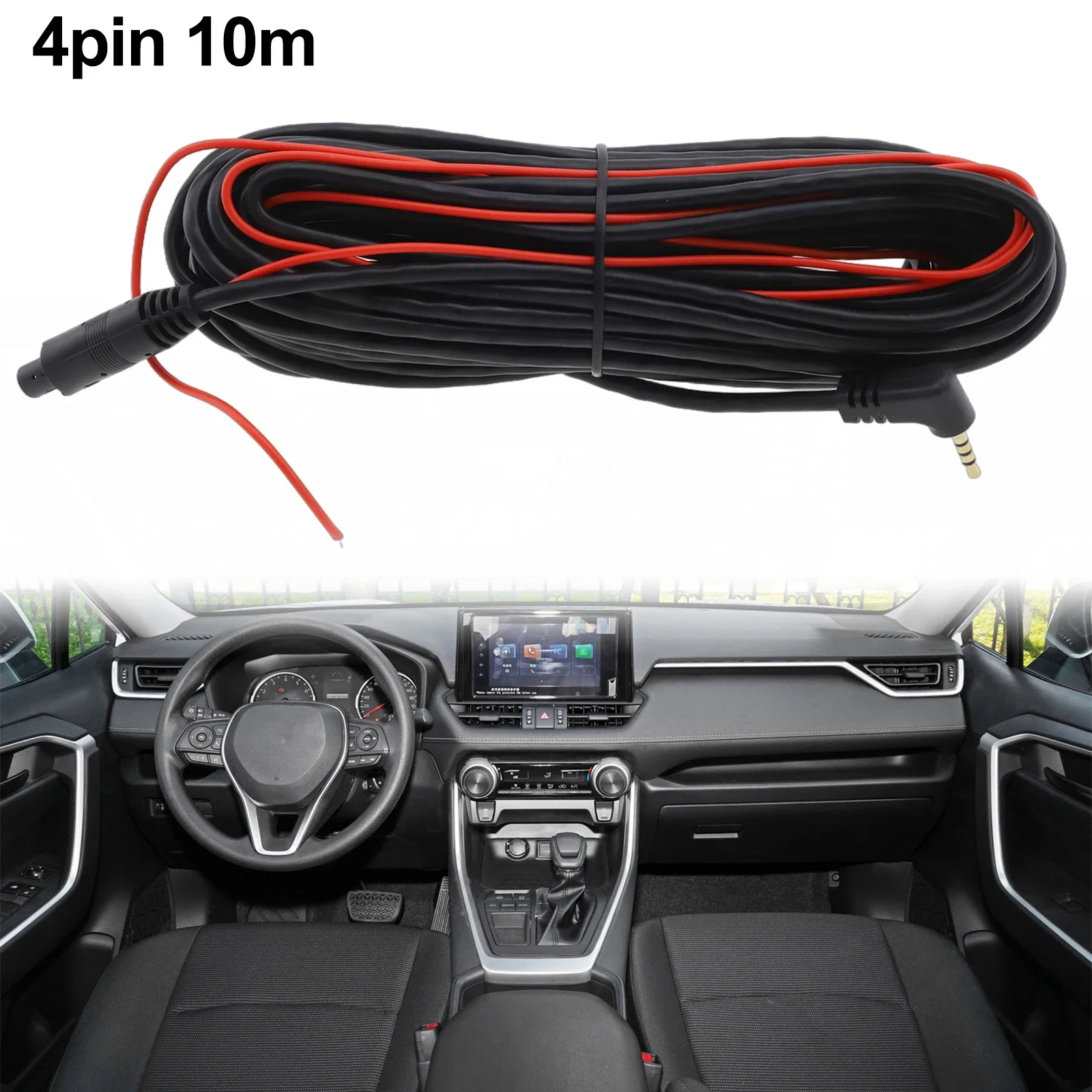 

10M Universality Car DVR Dash Camera Cable 2.5mm 4Pin Extension Wire Driving Recorder Extension Cable For Rear View Camera