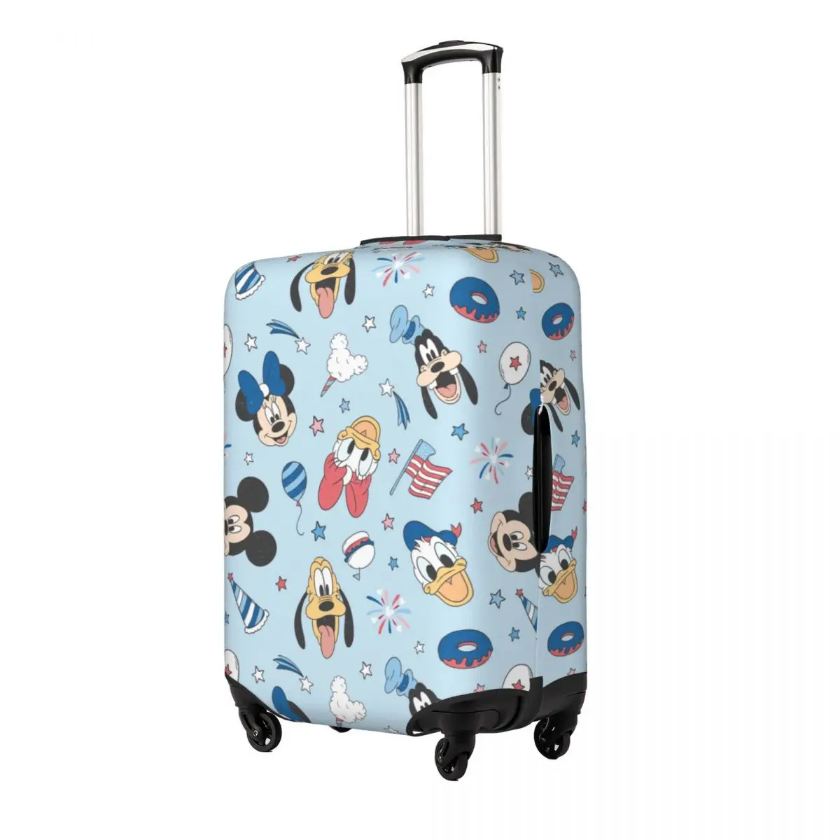 Mickey Mouse Cartoon Luggage Covers For Suitcases Travel Suitcase Cover Protector Fit 18-32 Inch Luggage